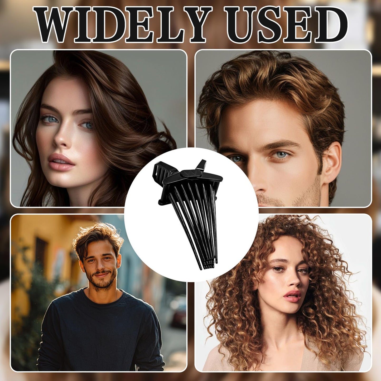 Hair Volume Pincher for Instant Root Lift, 13-Pin Hair Volume Clip for Men & Women, Portable Lifting Combs for High Crown, Easy-Use Tool for Daily Styling