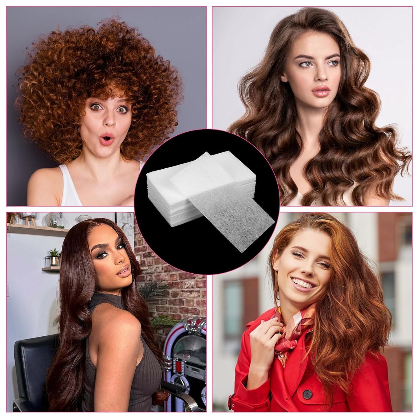 Hair Perm Paper - 88Pcs High-Temperature Resistant Disposable Curling Sheets for Cold & Hot Perms | Salon & Home Use