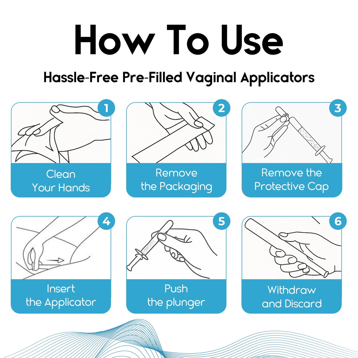 Vaginal Moisturizer Gel for Vagina Health, Moisturizer Applicators for Vaginal Dryness Relief and Long Lasting Wetness - Pre and Post Menopausal - 20 Pre Filled Applicators