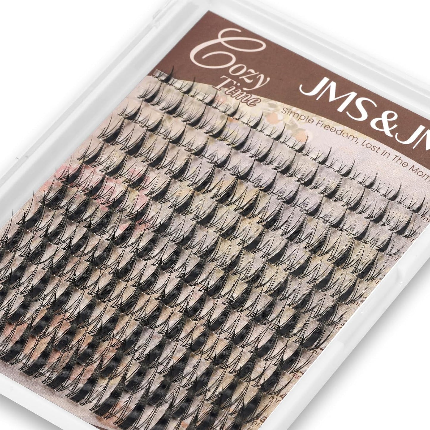 Fairy Lash Clusters Kit - Natural Invisible Band Manga Lashes | Eyelash Applicator & Bond for Beginners (Fairy-8-18mix)