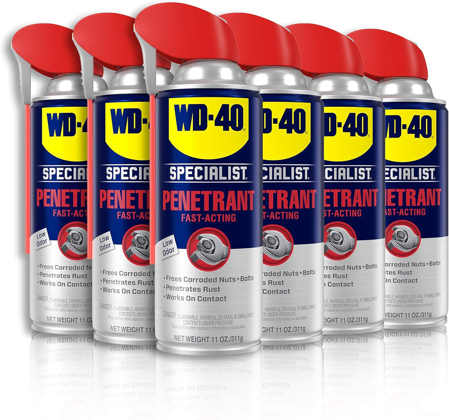 WD-40 Specialist Penetrant - Fast-Acting Formula for Metal, Rubber & Plastic | 11 Oz.