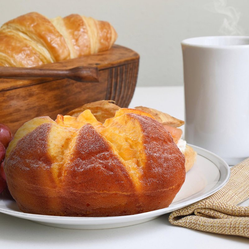NOLITOY Artificial Loaf Bread for Simulated Decoration Imitation Crafts Round Pu Decorations Party Ornament Faux Food Modeling Kitchen, 5.50X3.14in
