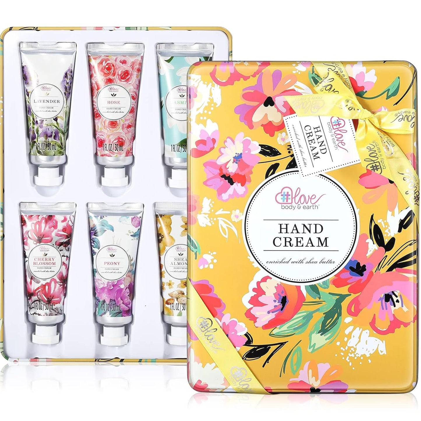 Hand Cream Gift Set - 12 Travel Size Moisturizing Lotions with Shea Butter | Perfect Birthday Gifts for Women, 12 x 1 OZ
