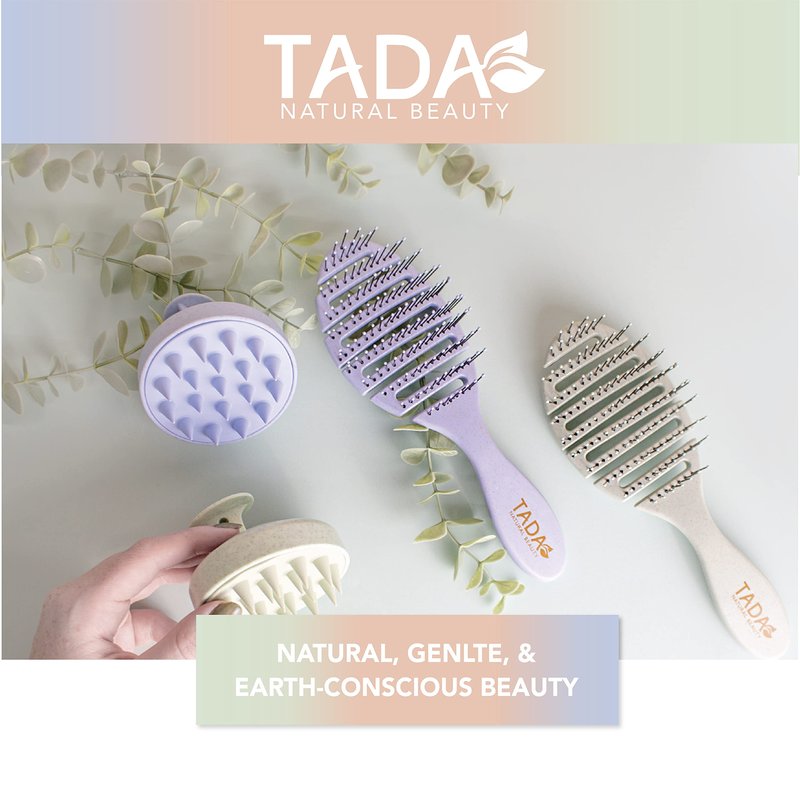 TADA Beauty Scalp Massager Hair Shampoo Brush Shower Scalp Scrubber l Hair Scalp Scrubber Head Massager for Stress Relax Hair Growth (Indie Pink)