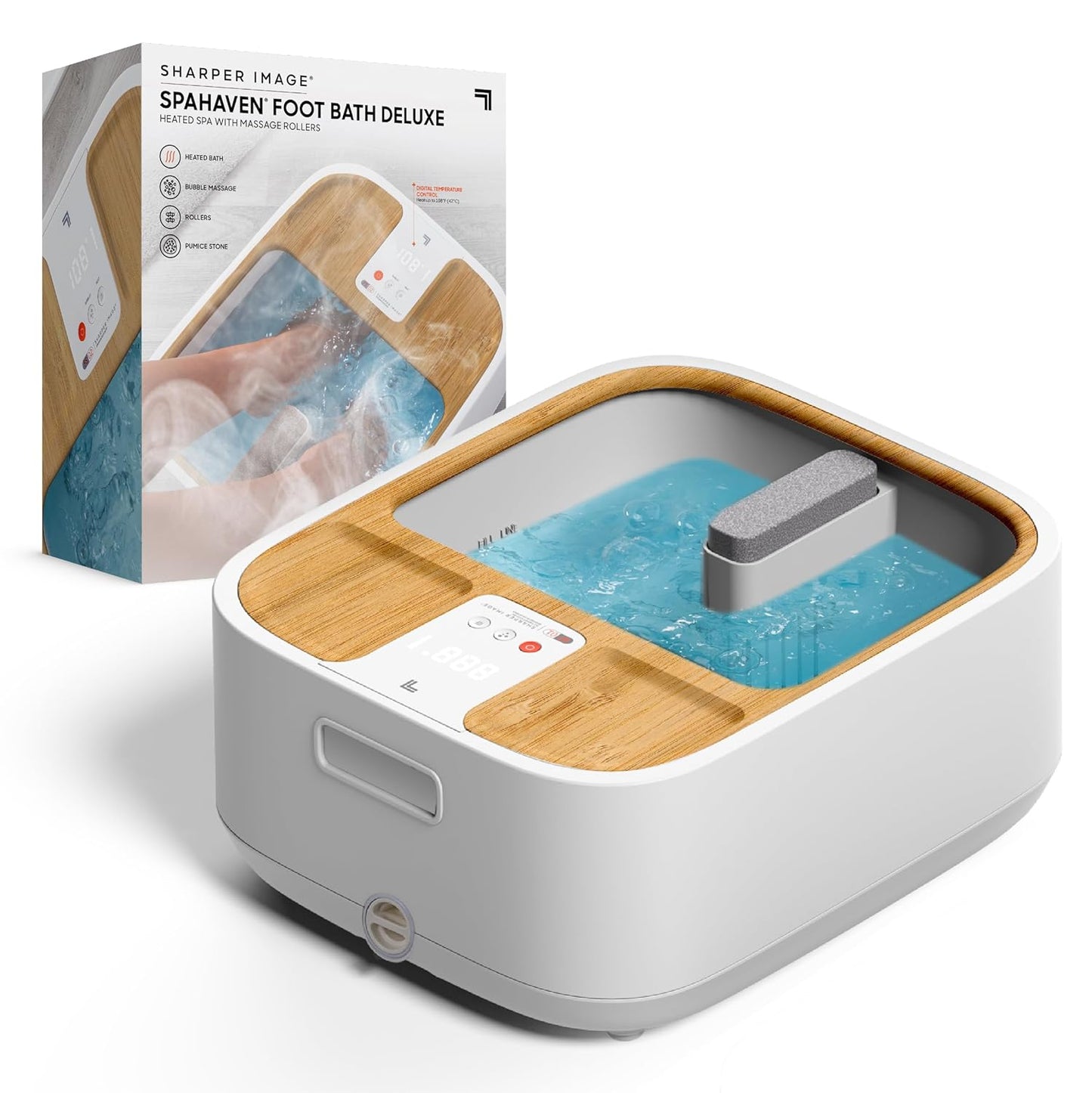 Heated Foot Bath Spa with Bubble Jets & Massage Rollers - XL Soaking Tub for Relaxation & Callus Removal