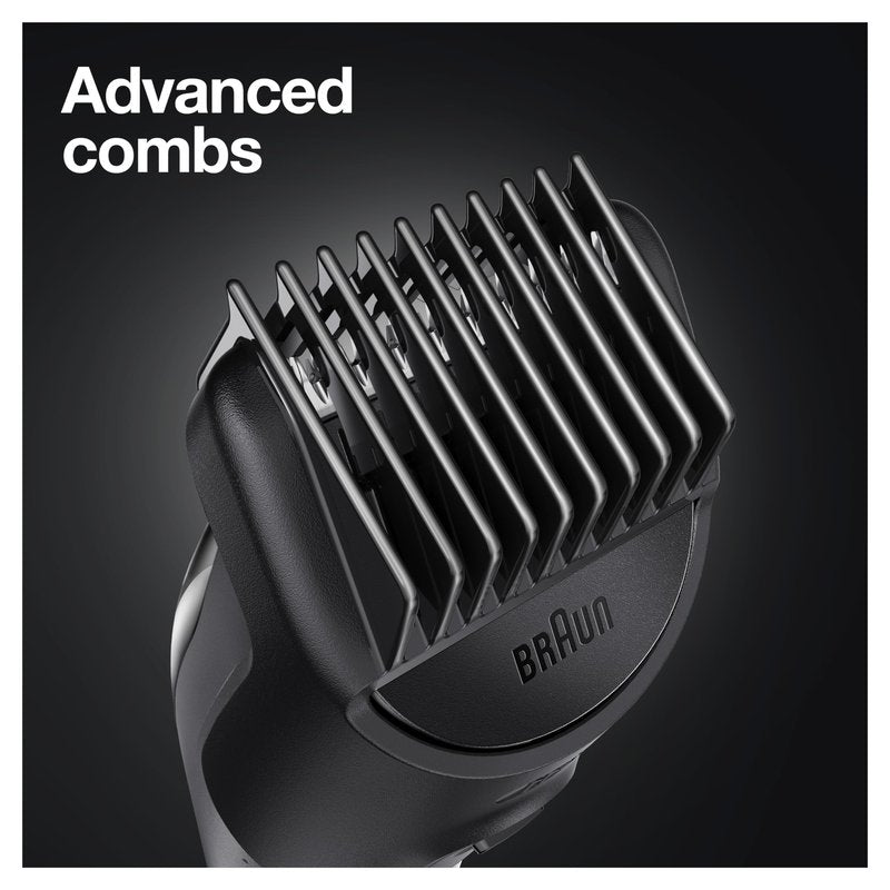 Braun Hair Clippers for Men MGK3220, 6-in-1 Beard Trimmer, Ear and Nose Trimmer, Mens Grooming Kit, Cordless & Rechargeable