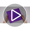 Just Shimmer Purple Holographic Tablecloths - 3 Pack, 40 x 108 in