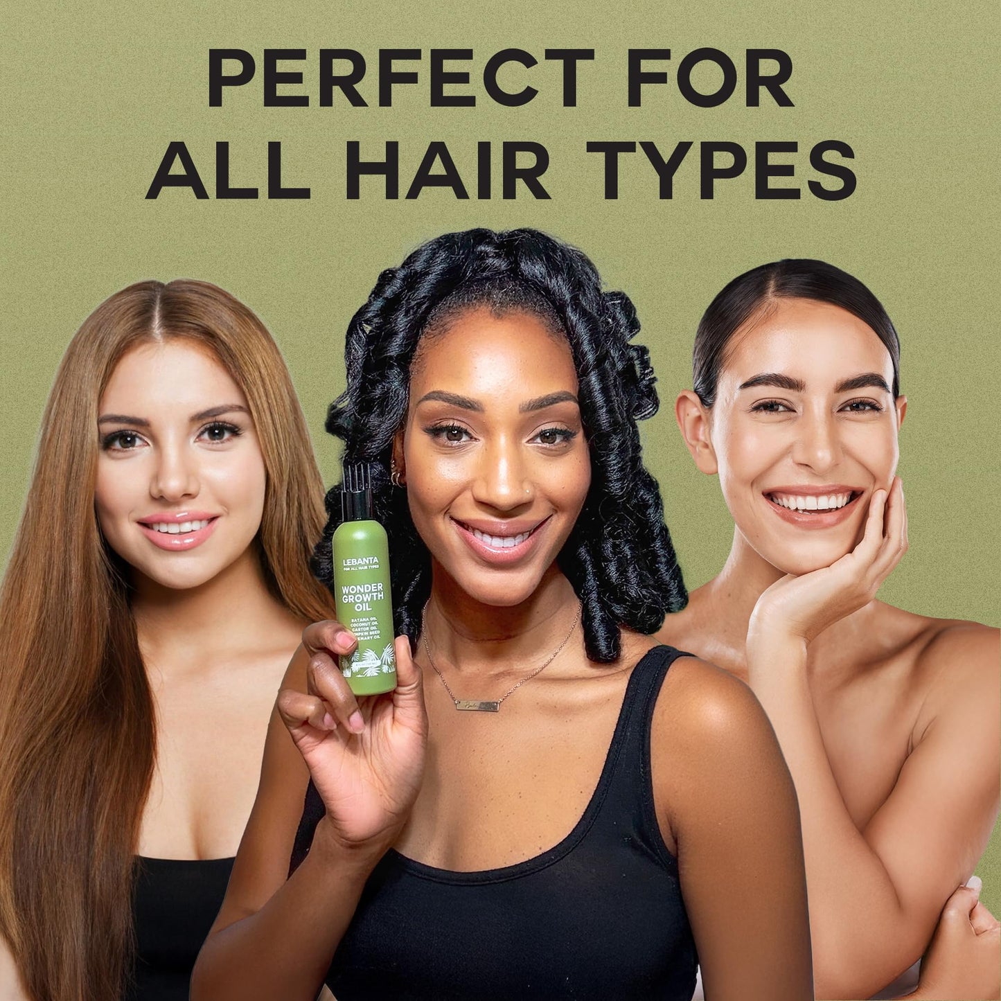 Lebanta Batana Oil For Hair - 100% Pure, Raw & Natural Blend With Organic Castor, Pumpkin Seed, Coconut and Rosemary Oil - Thicker, Stronger Looking Hair For Men & Women Scalp - 4 FL OZ (3 Pack)