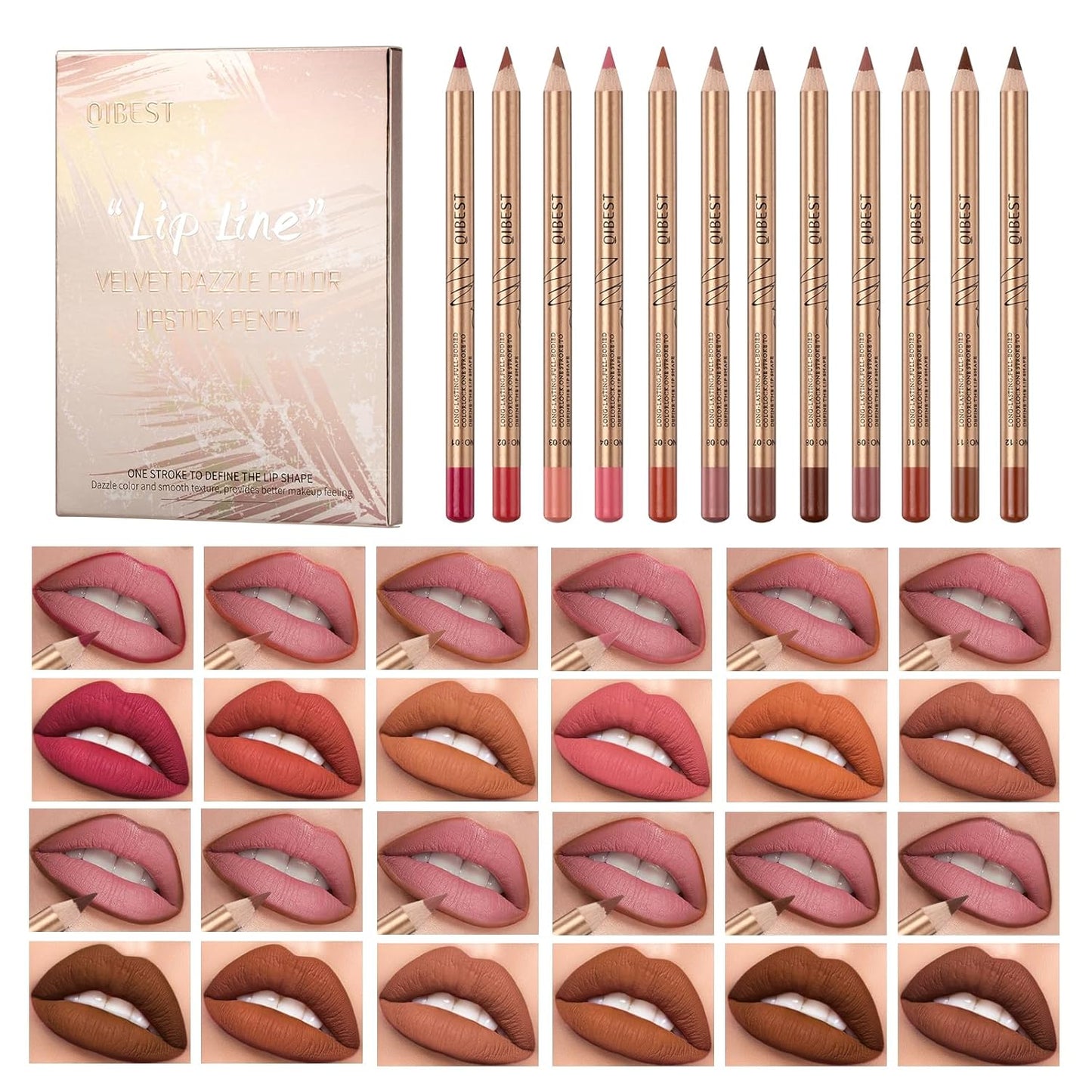 Matte Liquid Lipstick Set - 7 Pigmented Long-Lasting Shades + Lip Plumper | Velvet Waterproof Makeup Gift for Women