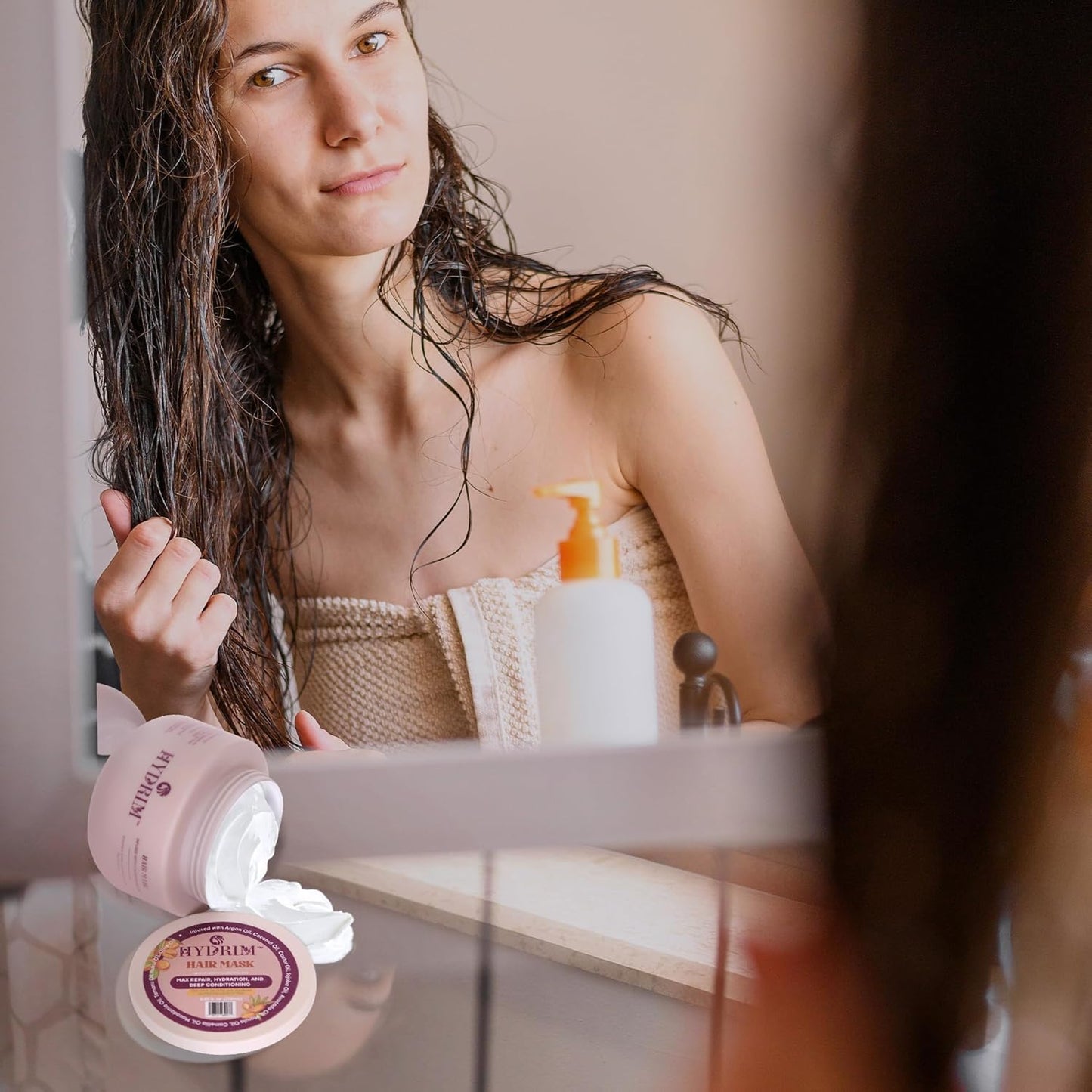Deep Conditioning Hair Mask - Hydrating Repair Treatment with Argan Oil & 10 Nourishing Oils | 8.45 fl oz