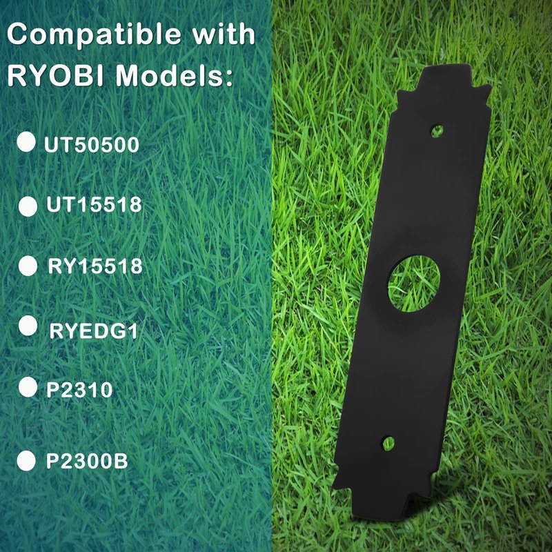 Edger Blade 8" AC04215 Edger Steel Serrated Blad 1" Center Hole Compatible with Ryobi Expand-It Edger Attachment, Fits Edgers Models UT50500, UT15518, RY15518, RYEDG11, P2310 and P2300B - 3 Packs