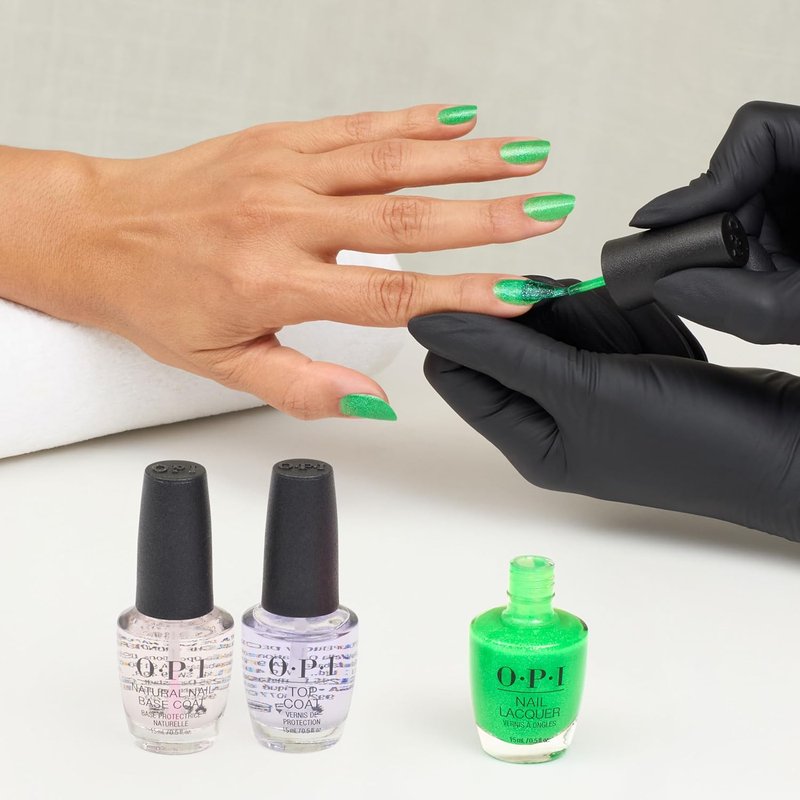 OPI Nail Lacquer | Chip Resistant Nail Polish - Fast Drying Crème, Shimmer & Glitter | Trip to the Brite Side | Summer 2026