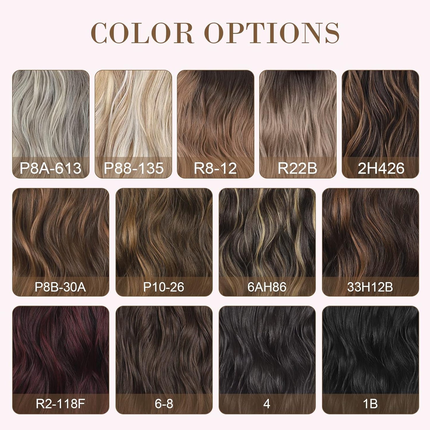 REECHO Clip-In Hair Extensions - 4PCS Natural Soft Synthetic Hairpieces for Women | Black