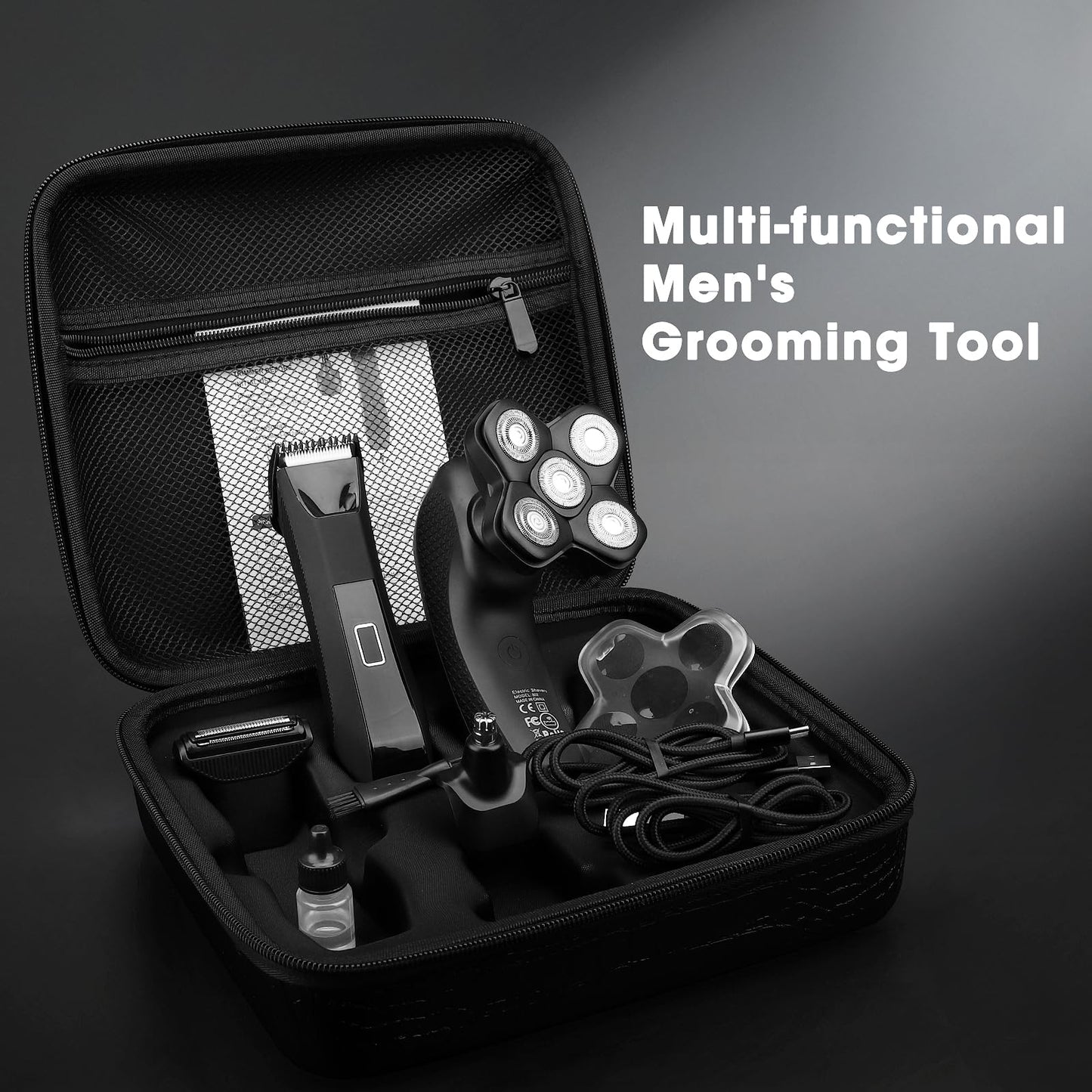 Manscape Body and Ball Trimmer for Men, Bald Head & Body Shaver, Mens Grooming Kits Pubic Groin Hair Trimmer, Body Groomer Electric Razors for Smooth Shaving, IPX7 Waterproof
