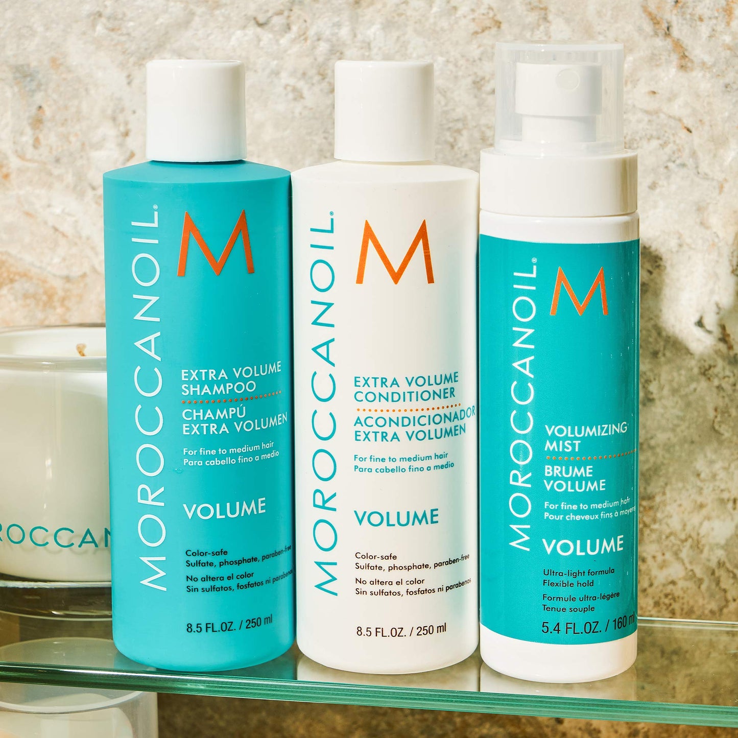 Moroccanoil Extra Volume Shampoo and Conditioner Bundle, 8.5 Fl. Oz Set