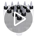 New Star Tattoo 12 Pack 2oz (60ml) Clear Plastic Twist Cap Ink Bottles for Tattoo Ink & Pigments