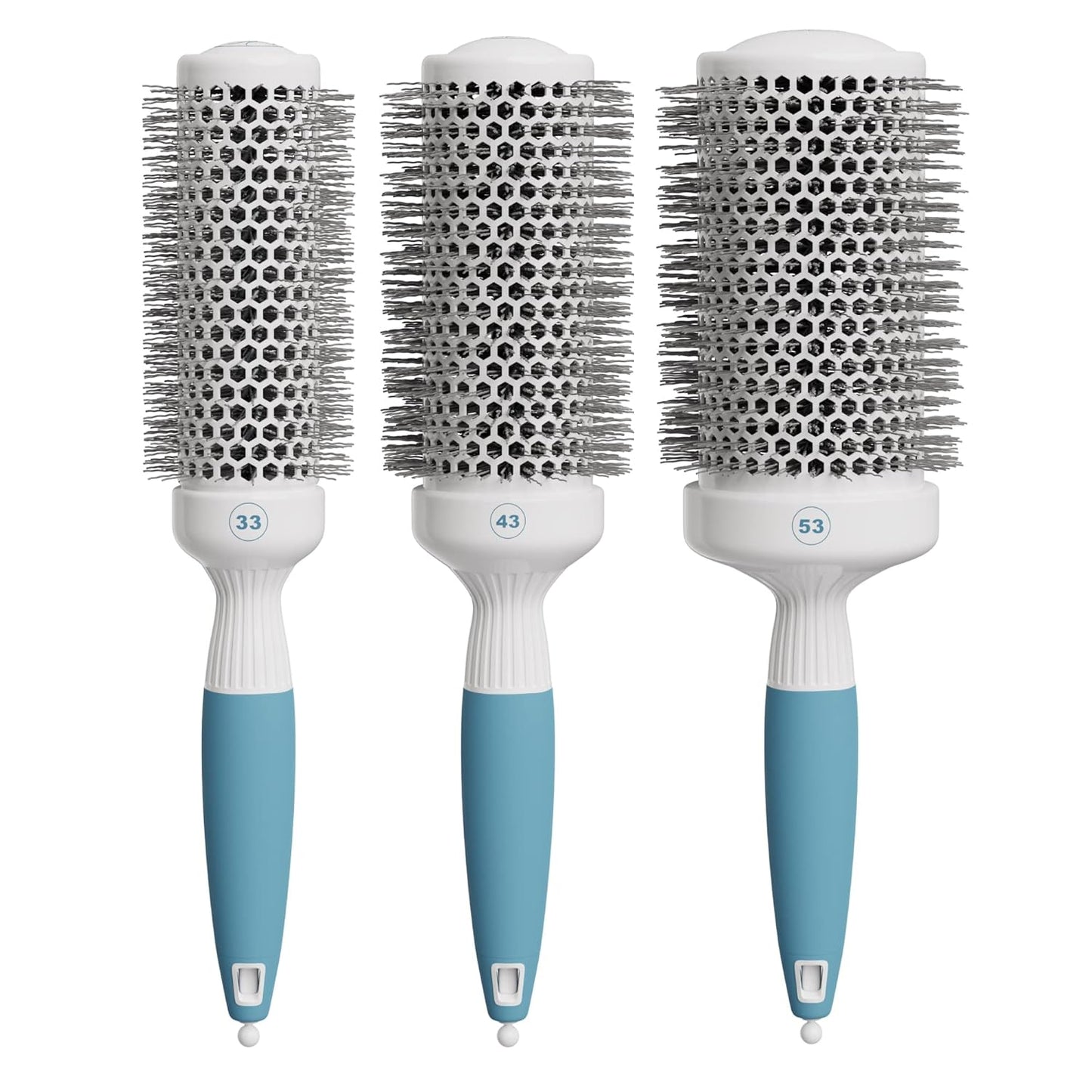 Medium Round Hair Brush - Ceramic Brushing Tool for Salon-Quality Styles | 43 mm, Ideal for All Hair Types