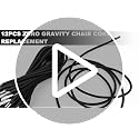 Zero Gravity Chair Replacement Cords - 12-Piece Elastic Kit