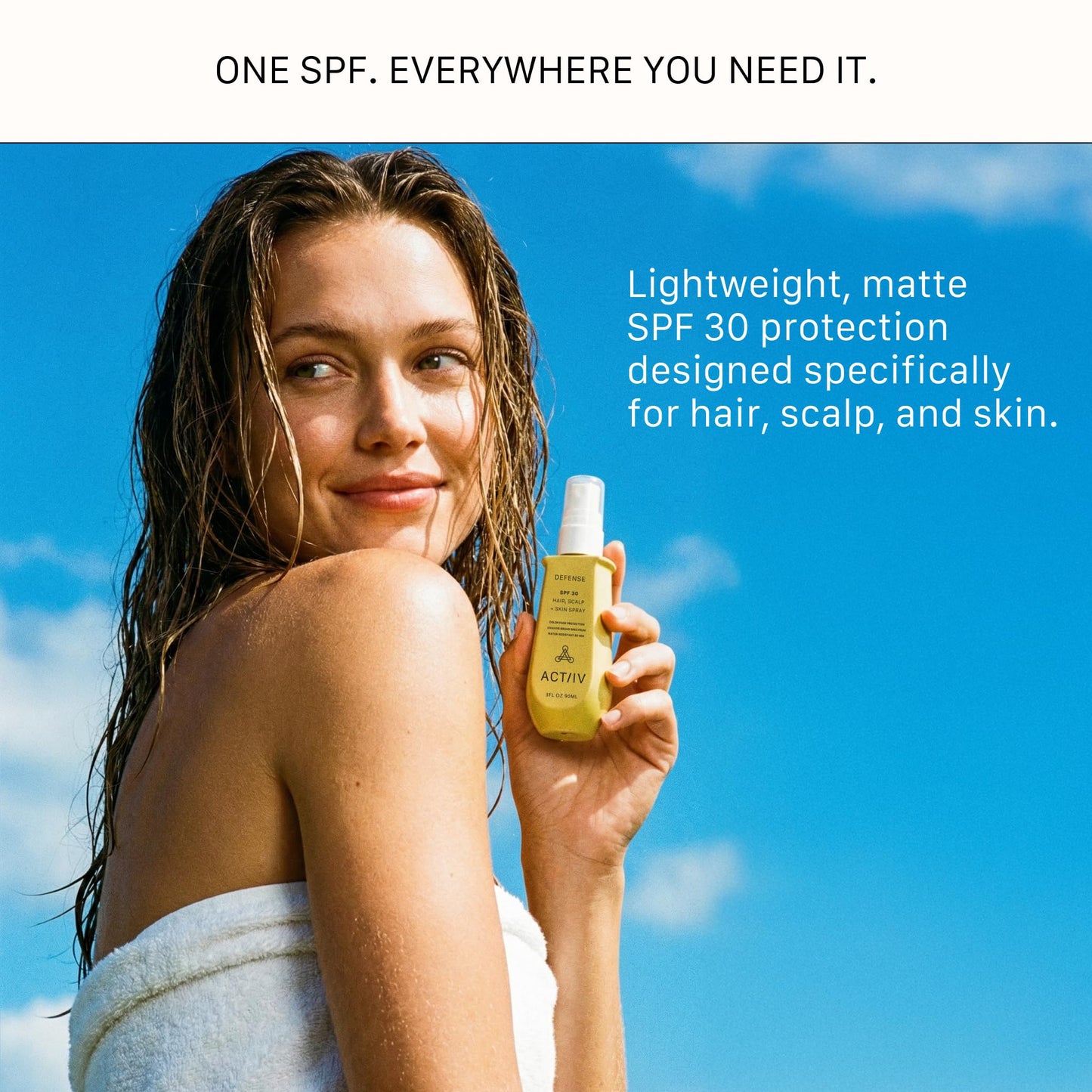ACTIIV SPF 30 Hair + Scalp Defense Spray | Protects Hair & Scalp, 3 Fl Oz