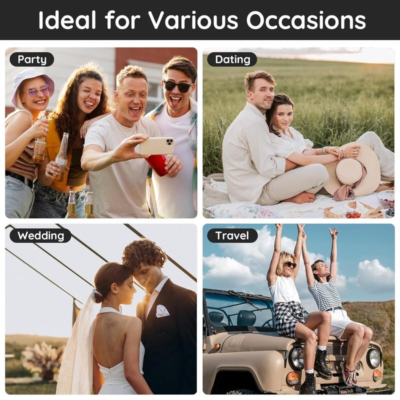 Perfume Travel Refillable Bottles - 5pcs Mini Cologne Atomizers | Portable 10ML Glass Sprayers for On-the-Go Use