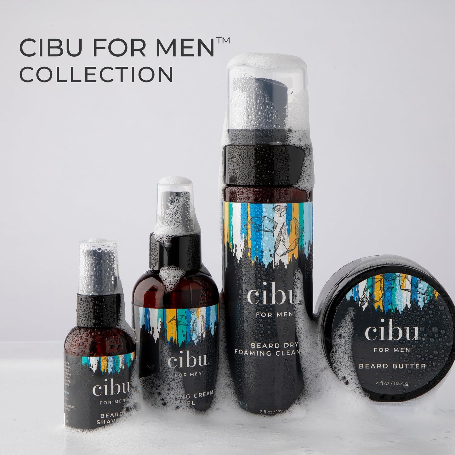 Cibu for Men Shaving Cream Gel 4.4 oz - Smooth Glide Shave Cream for Men with Shea Butter, Aloe, and Nourishing Oils to Protect Skin and Reduce Irritation