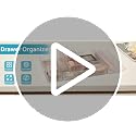 Vtopmart 7-Piece Clear Drawer Organizer Bins, Stackable Vanity Tray Set