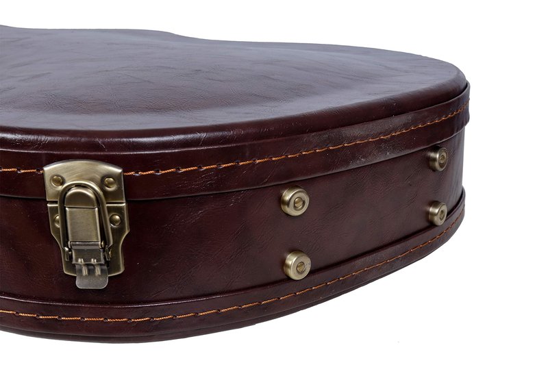 Crossrock Wooden Case for 335 Style 6-String Semi-Hollow Electric Guitars, Vintage Brown (CRW600SABR)