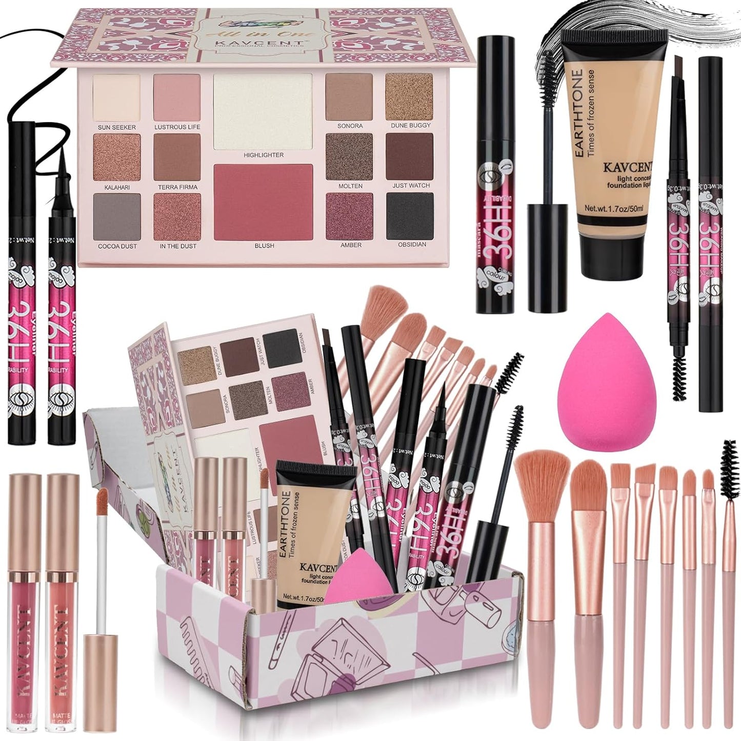 Makeup Kit for Women | Complete Makeup Set for Teens - Eyeshadow Palette & Accessories
