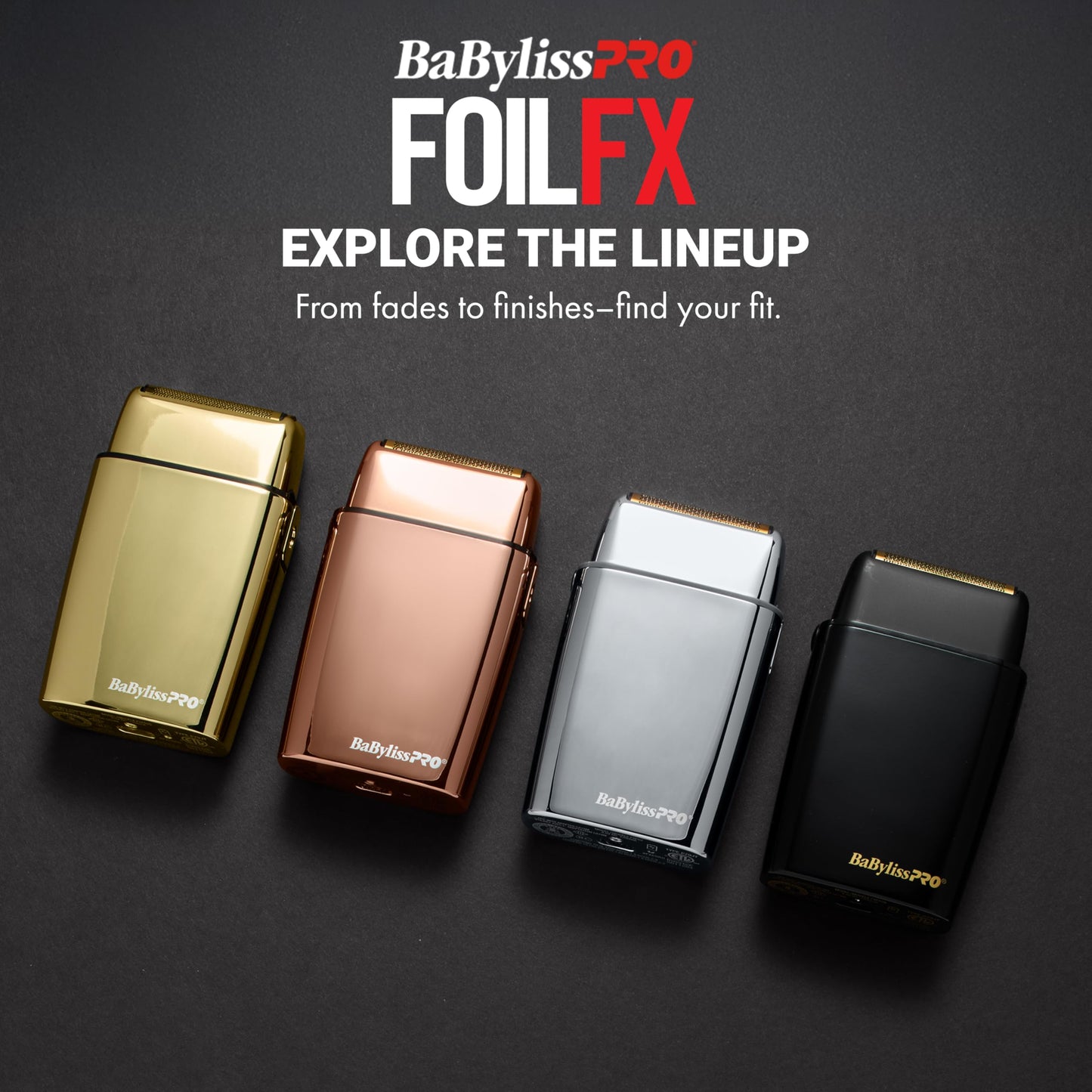 BaBylissPRO Barberology Double Foil Shaver FXFS2RG ROSEFX Professional Electric Shaver