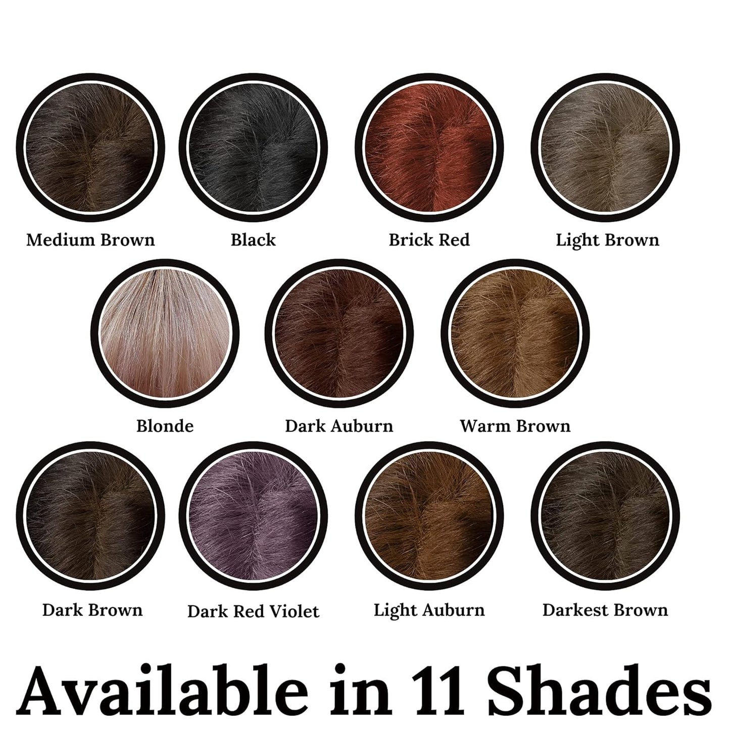 Root Touch Up Powder - 11 True-to-Nature Shades | Fragrance-Free Hairline Concealer, Warm Brown