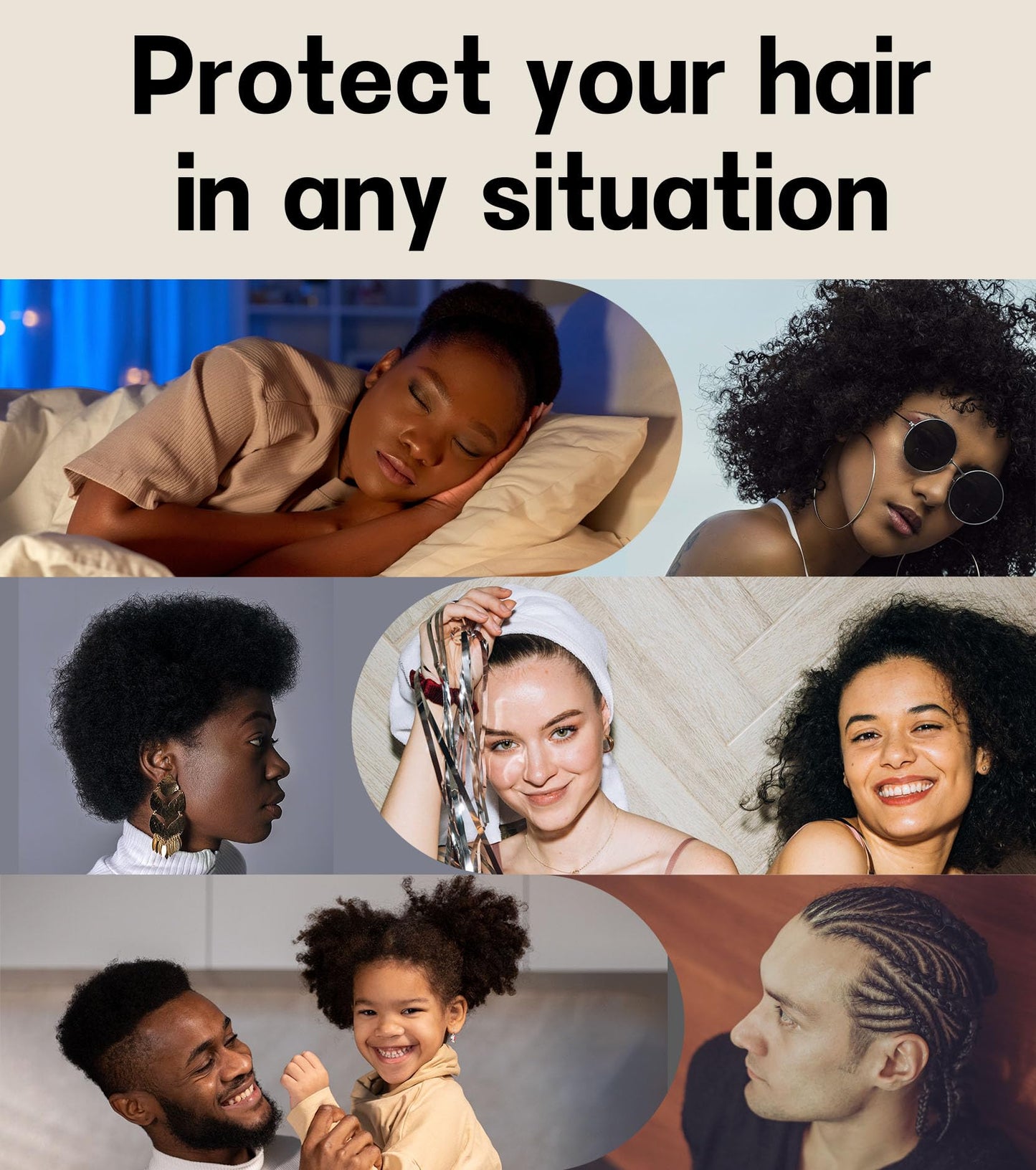 SECZIPE 100% Mulberry Silk Bonnet for Sleeping for Curly Hair and Braids, Wrap with Adjustable Strap for Women and Men,Real Silk, Not Satin(1Pc,Black)