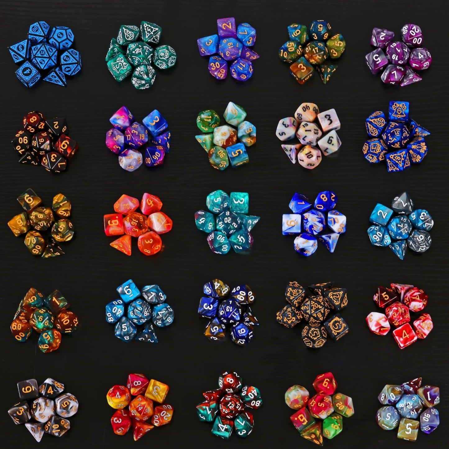 Coyeekn Mystery Dice Set, DND Dice Set of 7 Polyhedral Dice - 1 in 10 Chance to Get Legendary Dice, Dice Goblin, Suitable for Role Playing DND Gift
