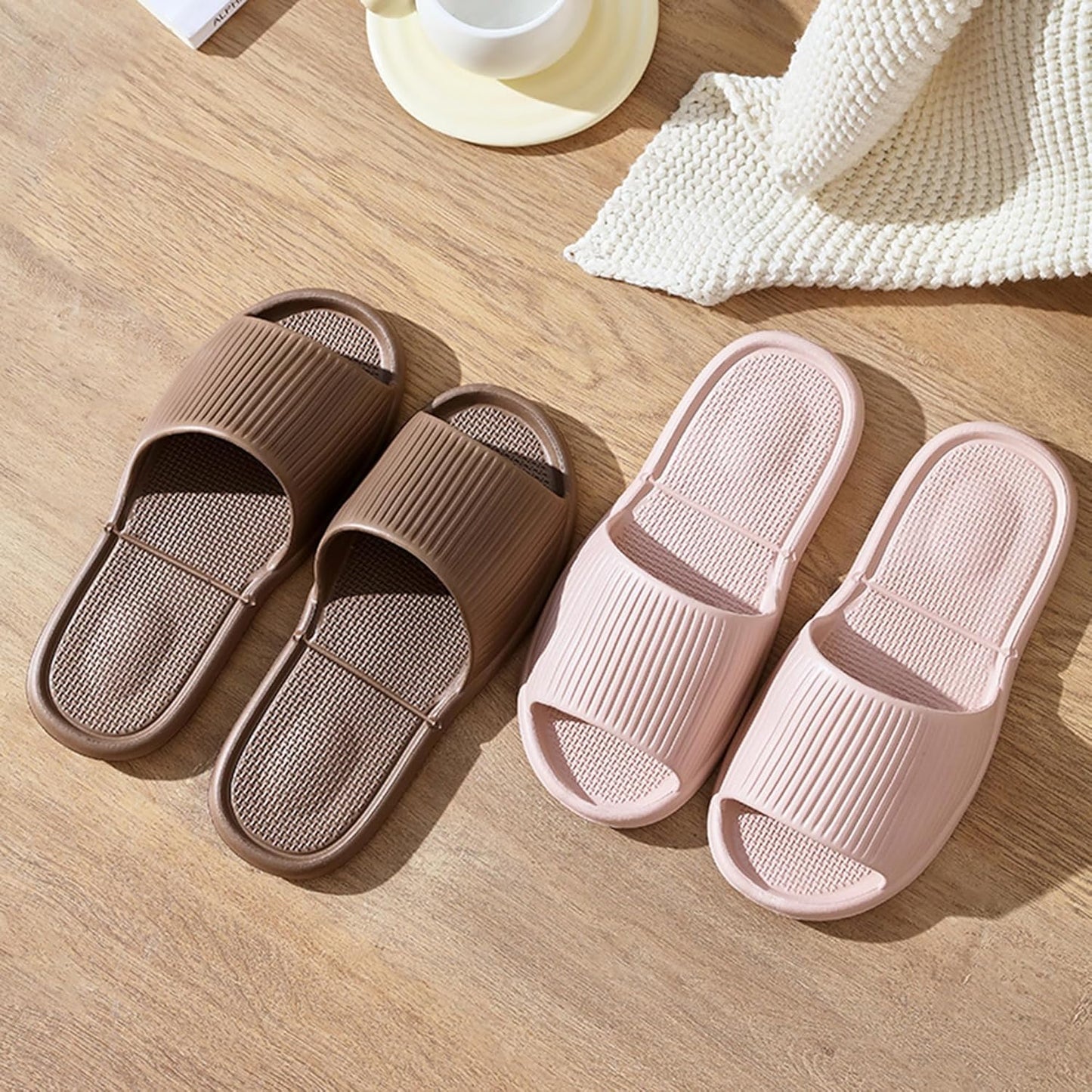 Shower Shoes - Foldable Non-Slip Slippers for Travel | Lightweight EVA Quick-Drying Slides for Men & Women