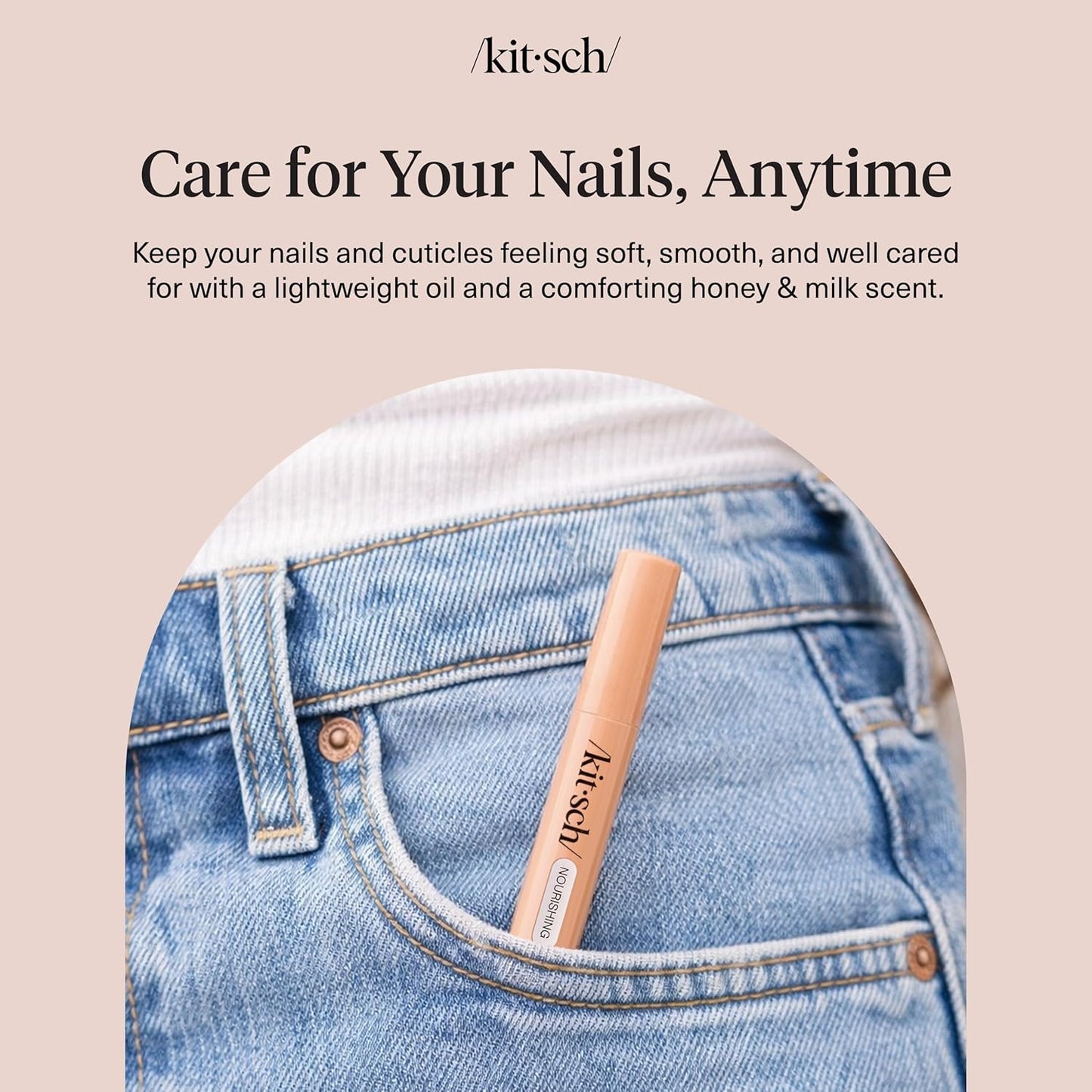 Nourishing Cuticle Oil Pen - Hydrating Jojoba & Vitamin E Formula | Strengthens Dry, Cracked Nails - 2.8ml