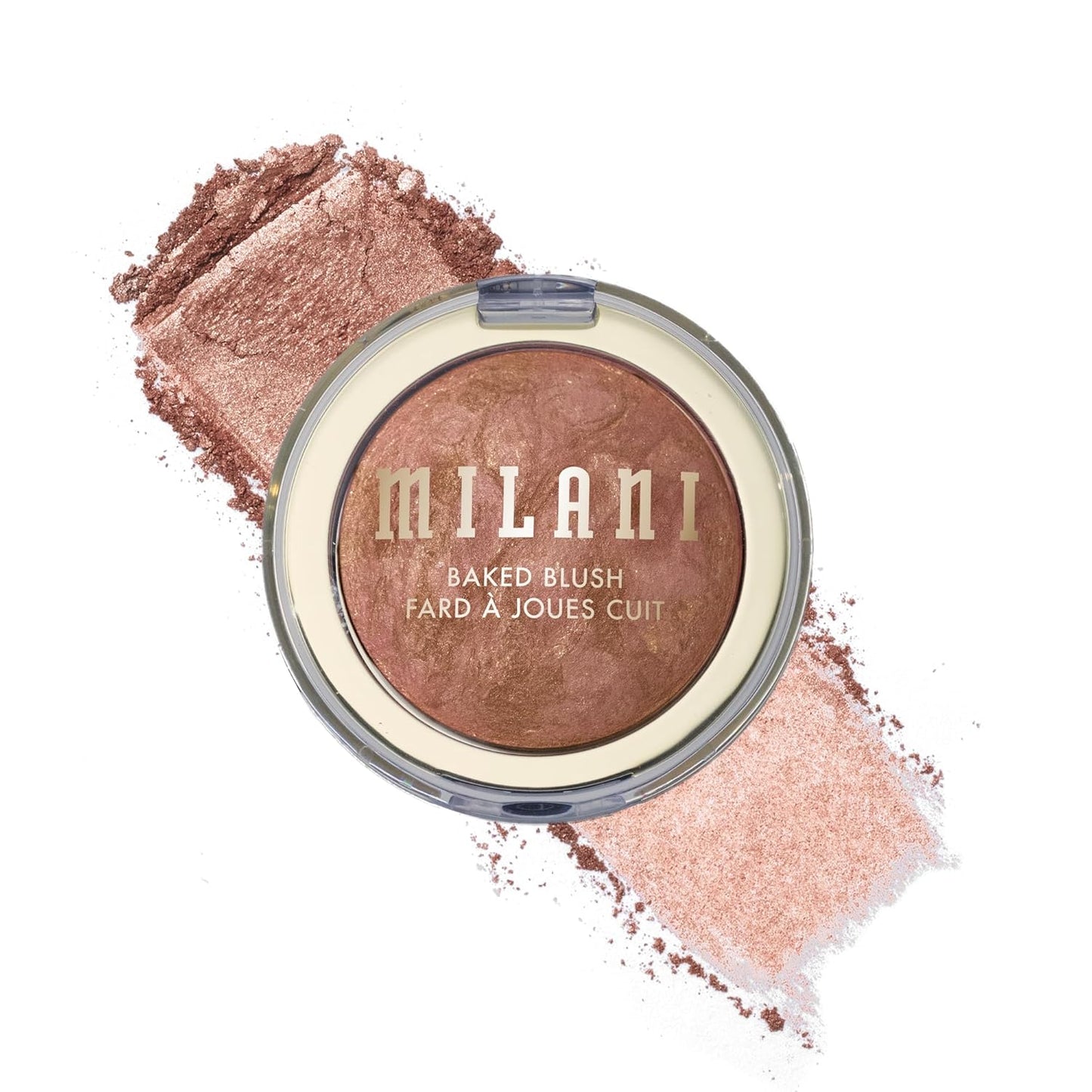 Milani Baked Blush - Cruelty-Free Powder Blush for Cheeks | Shape, Contour & Highlight - Dolce Pink