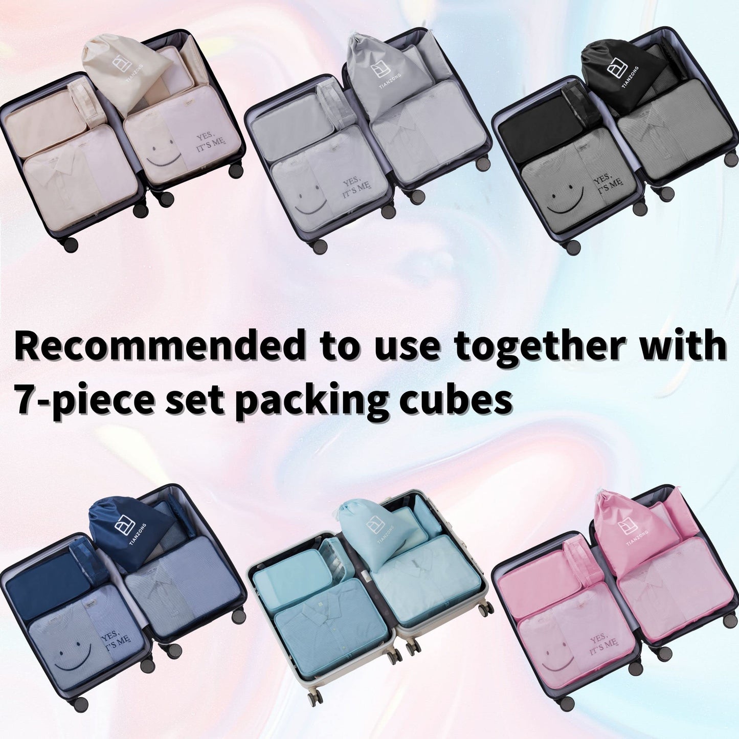 tianzong Travel Shoe Bag with Handle Holds 2 Pairs of Shoes, Shoe Packing Cubes for Travel (Purple, 2 Pack)