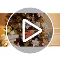 Boao 24 Pcs Glitter Poinsettia Flowers for Christmas Decor