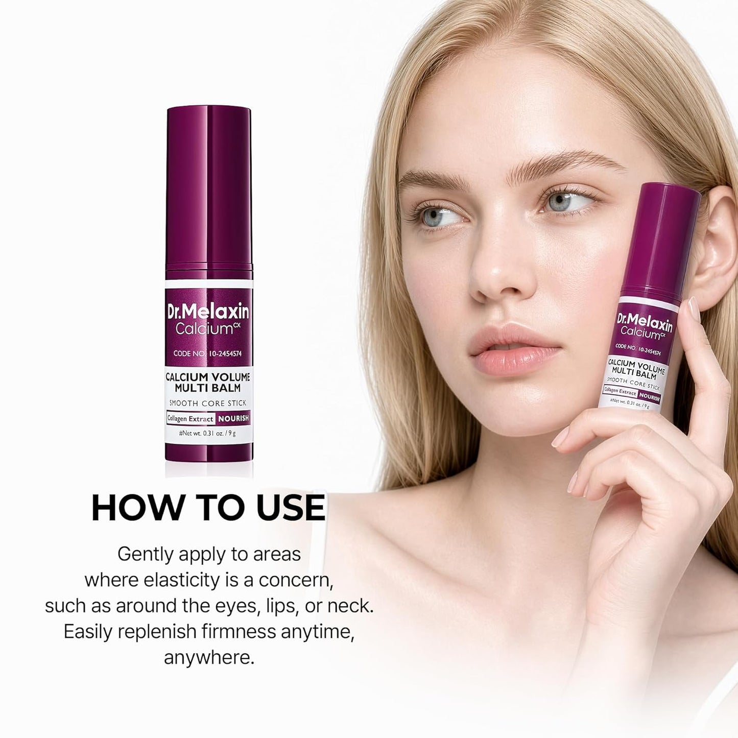 Collagen Multi Balm Stick - Firming Eye, Neck & Face Treatment | 0.31 oz Korean Skin Care