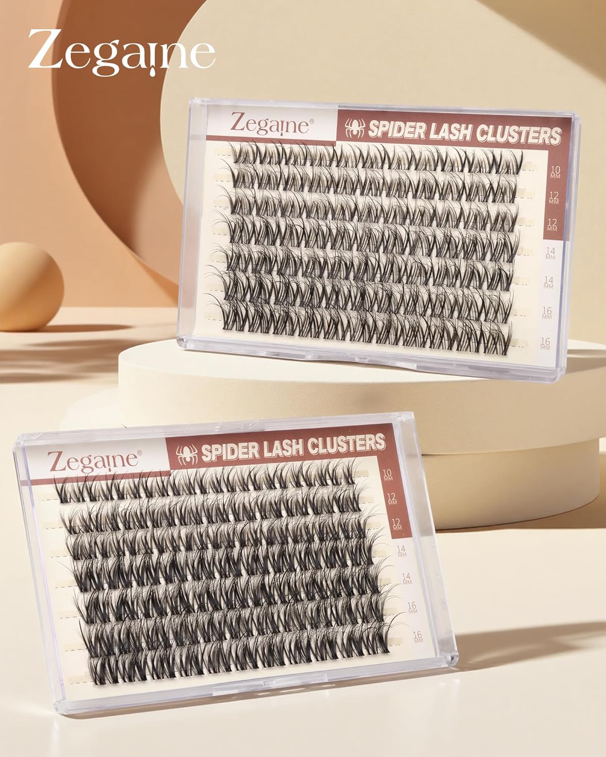 Natural Eyelash Clusters - Spider Lashes with Invisible Band | Wispy 10-16MM Extensions