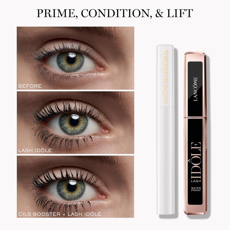 Lancôme Lash Idôle Mascara - Lash-Lifting & Volumizing Formula for Instant Volume | Smudge-Proof, 24-Hour Wear, Black