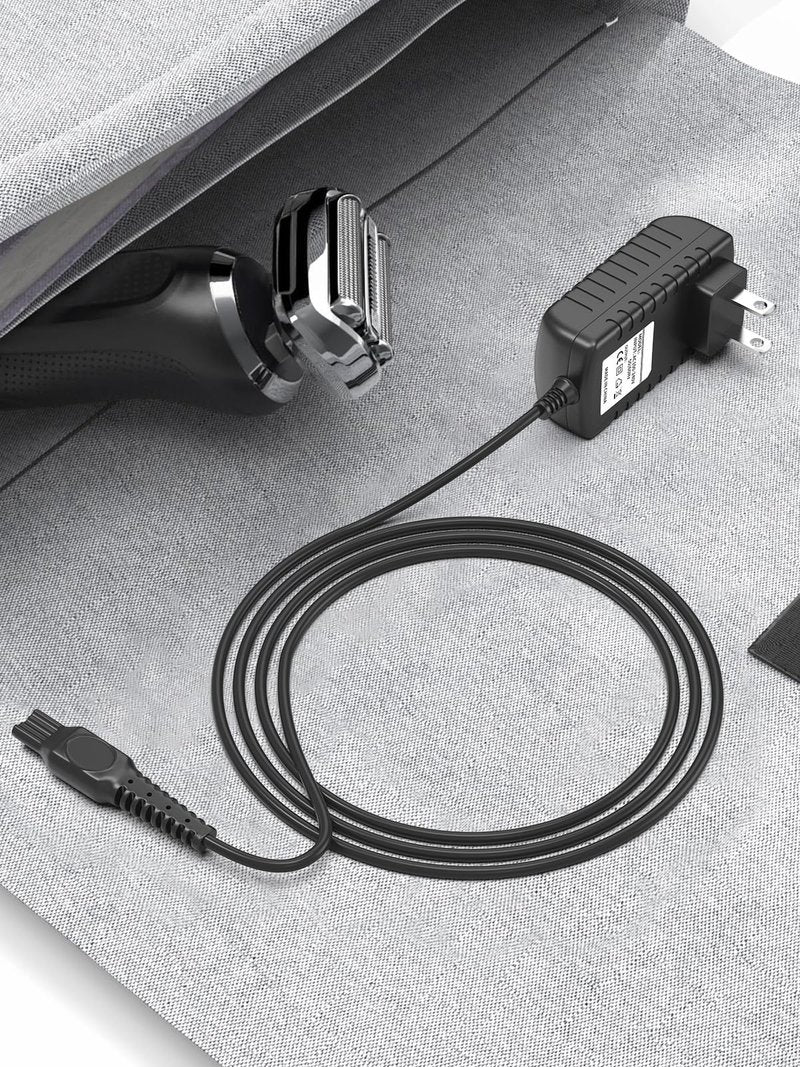K-Mains 15V Charger Cord Fit for Philips HQ8505 Power Cord Fit for Norelco Series 3000 5000 6000 7000 9000 MG5750 MG7750 MG7790 Phillips Aquatec Arcitec Multigroom Shaver Electric Razor Beard Trimmer