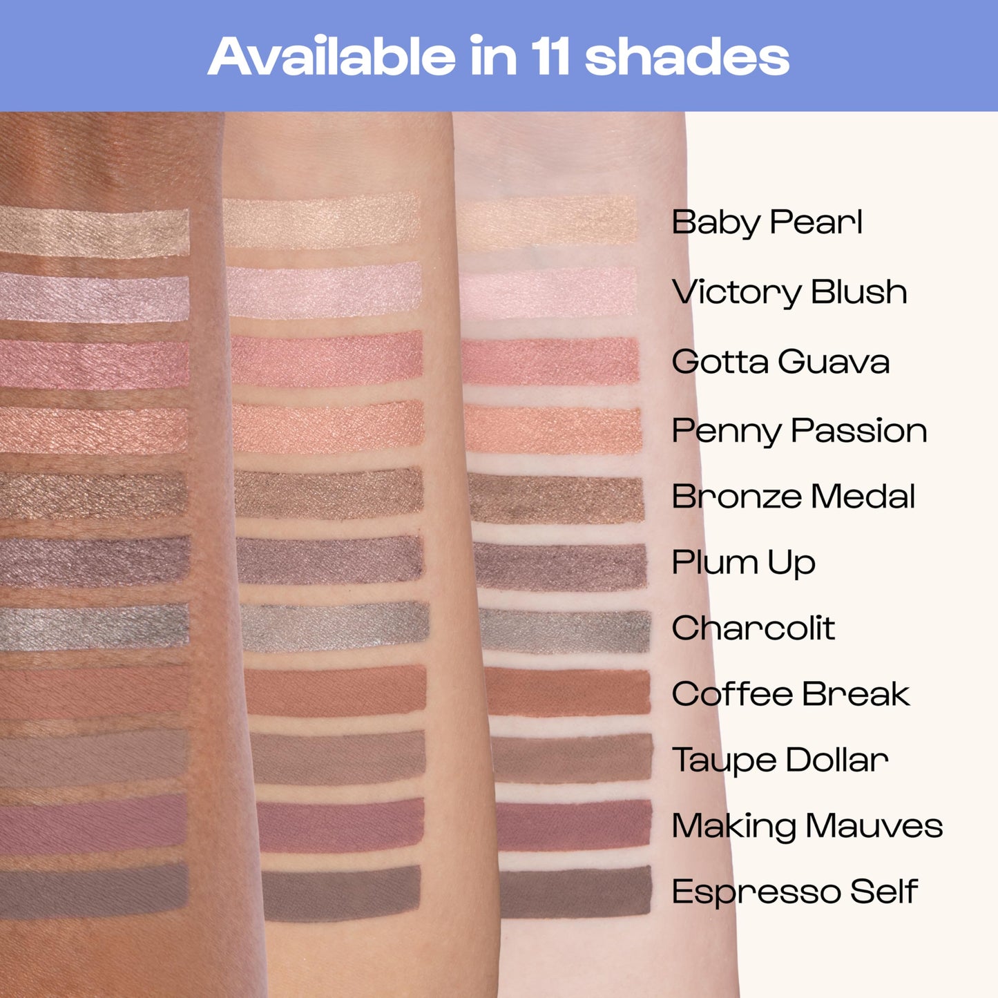 ALLEYOOP 11th Hour Waterproof Cream Eyeshadow Stick – Long-Lasting Eye Shadow Pencil & Eyeliner, Cream to Powder Stick & Highlighter – Smudge-Proof Eyeshadow Shimmer, Smoky Amethyst Shimmer