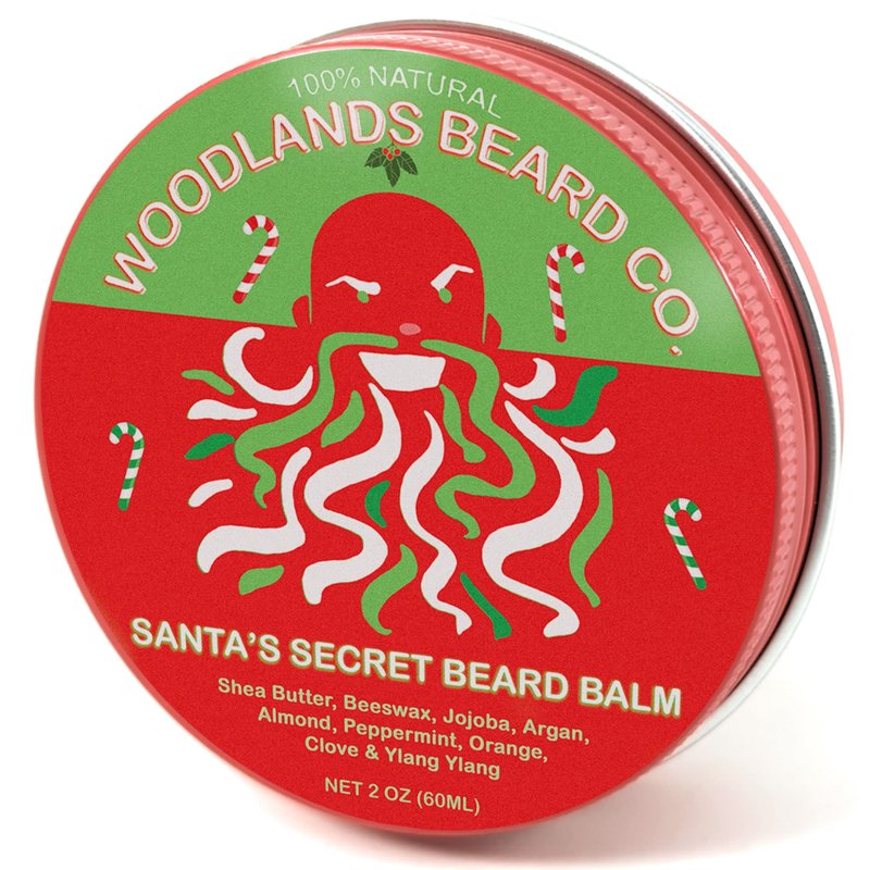 Santa's Secret Beard Balm – Peppermint Candy Cane Scent