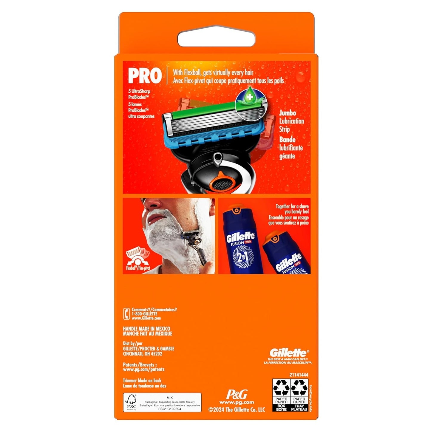 Gillette ProGlide Razor for Men - Precision Handle + 1 Blade Refill