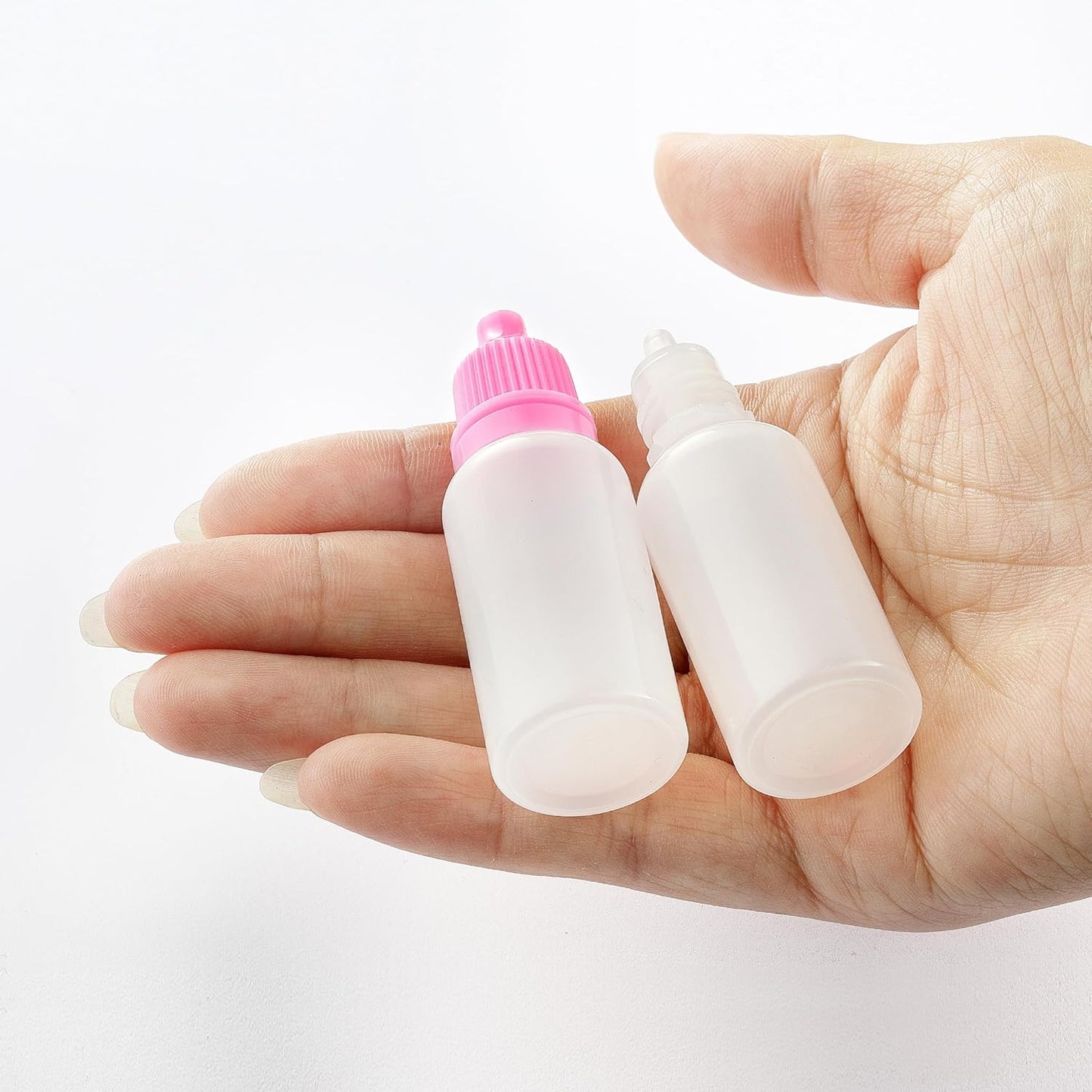 Mini Plastic Eye Dropper Bottles - 10PCS Refillable Travel Containers | 15ml (0.5oz) Squeezable
