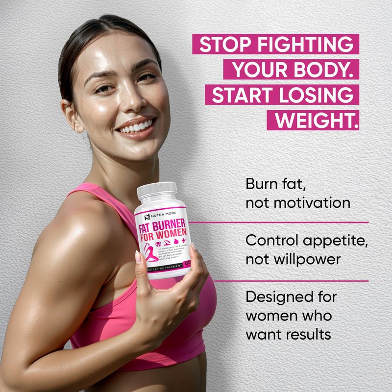 Thermogenic Fat Burner Weight Loss Diet Pills for Women - GLP-1 Support with Raspberry Ketones, Green Tea Extract, Green Coffee & Garcinia - Appetite Suppressant & Metabolism Booster 1 month 60 caps