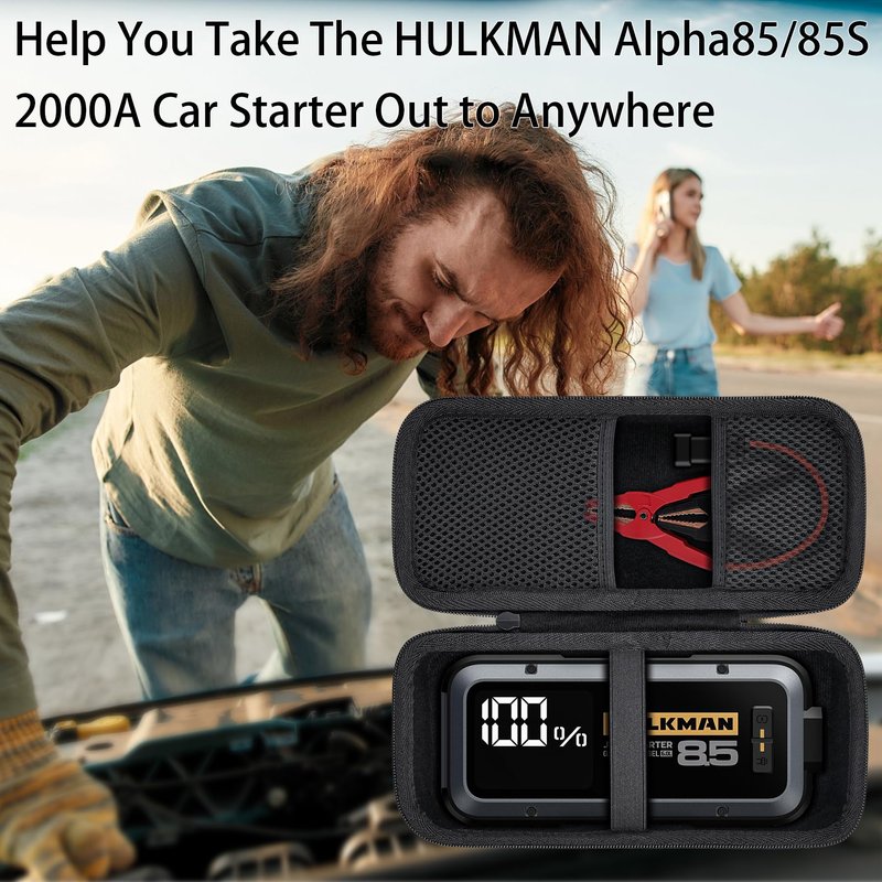 Aenllosi for HULKMAN Alpha85/Alpha85S/Alpha Pro Jump Starter Hard Carrying Case (Case Only)