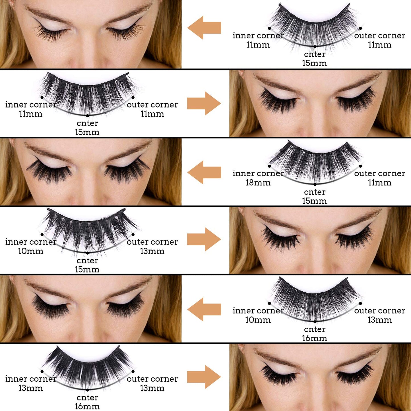 AROIC 30 Pairs False Eyelashes Kit - 3D 6D Volume Wispy Lashes with 6 Styles, Soft Lightweight Natural Look, Reusable Handmade Fluffy Lashes for Women Girls(Everyday/Cat Eye/Mink Effect/Party)
