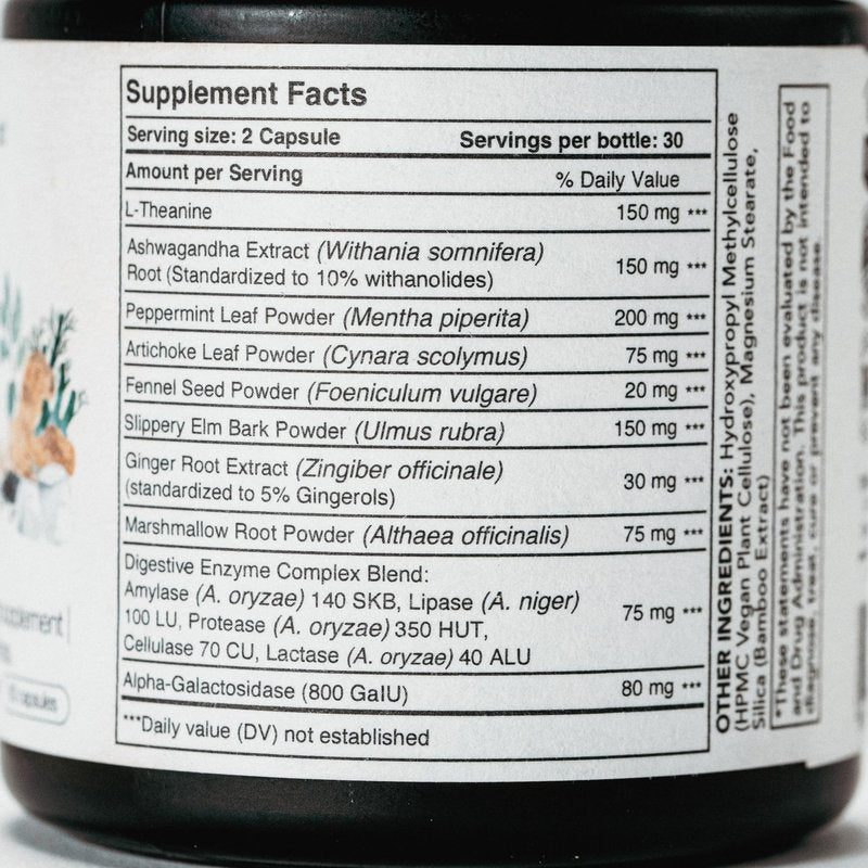 Sanctum™ Physician Formulated & Physician Recommended Gut Calming Supplement for Discomfort, Bloating, and Stress