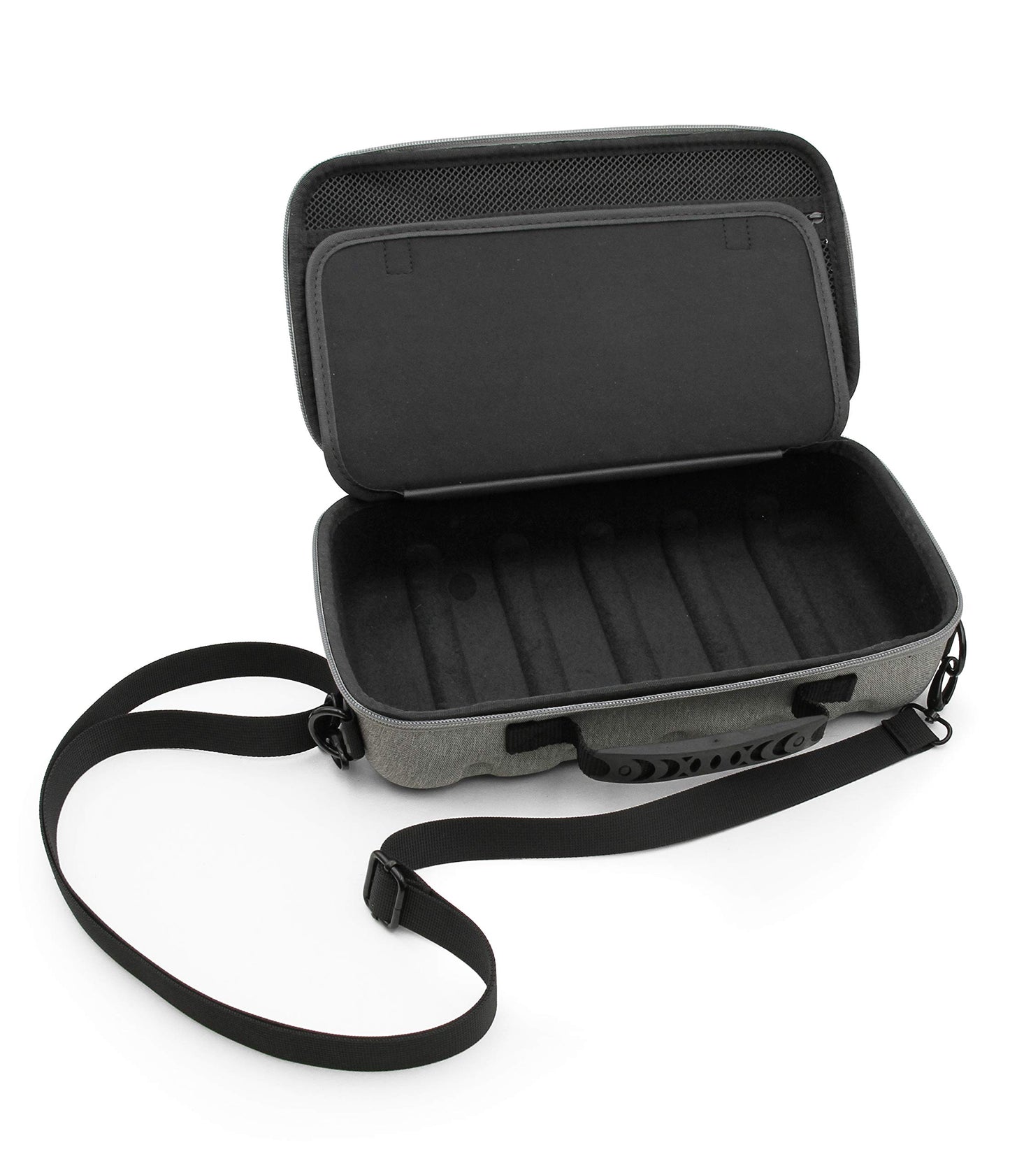 CASEMATIX Hair Clipper Case Holds Three Electric Clippers, Hair Buzzers, Trimmers, T-finishers - Travel Case for Barbers, Stylist and Hair Cutting Accessories